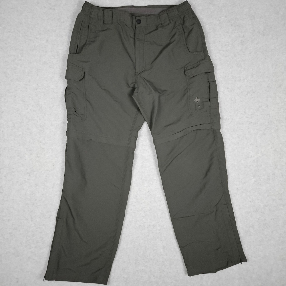 Venturing Men Medium Olive Pant Uniform Switchbacks Convertible Hiking Cargo BSA